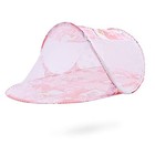 Baby Crib Net Tent  Zipper Closure Folding Portable Breathable Baby Bed Pink