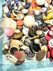 Lot Of 3  Of Vintage To Antique Material Buttons