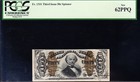 Amazing Crisp Unc 50 Cent  spinner  Third Issue Fractional Note  Pcgs 62 Ppq 