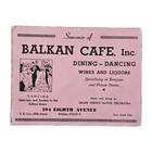 Wwii Balkan Cafe Nyc War Bond Souvenir Photo Soldiers Group Snapshot 1940s