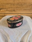 Vintage Meister Oval Roses Metal Tin Can Made In Brazil Free Ship