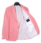Tommy Hilfiger Mens Modern Fit Linen Sport Coat Blazer 44r Light Red Solid Nwt