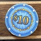  10 Vintage Casino Chip Unidentified Casino Poker Chip