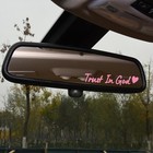 Pink Trust In God Car Side Rear View Mirror Auto Decal Truck Window Sticker