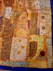 Vintage Embroidered Patchwork Indian Fine Art Bohemian Tapestry Wall Hanging
