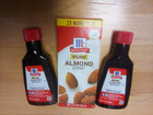 Mccormick Pure Almond Extract 6oz  Total   three 2oz Bottles  Fresh And Sealed