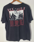 Vtg 1990 Rush Presto Black 2-sided Xl Boxy Tee Single Stitch Distressed Made usa