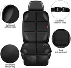 Car Seat Protector Waterproof Cushion Non Slip Mat Baby Pet Cover Black 2 Pcs