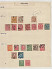 Old Early Iceland  Island  Stamps  1890 s-1908  Overprints  Errors  Mint  Cancel