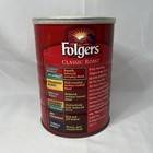 Folgers Classic Roast Ground Coffee Tin Can 13 Oz Sealed Vintage New Old Stock