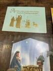 Vintage Christmas Greeting Card Lot Of 5 Religious Dove Santa Mid Century