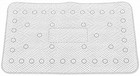 White Cushioned Bath Mat Non Slip Bathtub Shower Mat Suction Cups 27 5 X 16 In