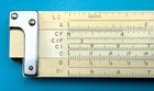 K e Cooke Radio  4139  Slide Rule   Leather Case