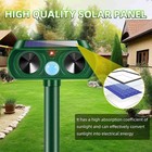 Upgraded Solar Ultrasonic Animal Repeller  Dog Repellent Outdoor  Cat Deterrent