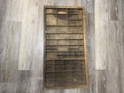 Antique Hamilton Co  Printer s Drawer Letterpress Type Tray Shadowbox - 32 x17 