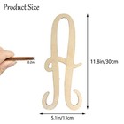 Wooden Letters 12 Inch A For Wall Decor Large Cursive Wood Monogram Letters