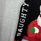 Holiday Time Men s Xl Ugly Christmas Sweater Naught Nice Green Red Cool Santa