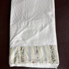 Vintage Ralph Lauren Julianne Rose  aldenwood King Flat Sheet Cream Damask Rare