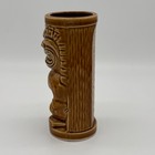 Vintage 60s Orchids Of Hawaii Tiki Mug R-71 Brown Ceramic Grimace Barware Japan