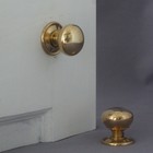 Small Brass Georgian Cottage Door Knobs