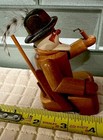 Vtg Handcrafted Erzgebirge Wood Smoker Hunter Incenseburner German Missingbottom