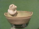Antique German Porcelain Fairing Bear Souvenir Of Britt  Iona - Made In Germany