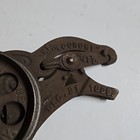 Vintage Antique Barn Door Roller Cast Iron   The  economy  Dec 31  1889