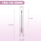 18 Gauge 1 Inch Disposable Needles With Caps - Luer Lock Lab 18g 1 