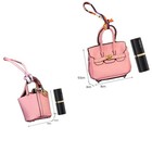 Mini Leather Handbag Keychain Coin Purse Car Bag Charm For Airpodds Xmax Gift
