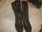 Vintage 1987 Ro-search Military Combat Boots Black Leather Size 12 Xn