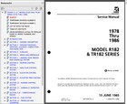 Cessna Skylane Rg R182   Tr182 Series Service Manual   Parts Catalog 1978-86 Usb