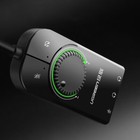 Ugreen Usb External Sound Card Stereo Music Adapter With Controller  Black