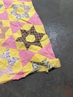 Vintage Star Patchwork Scrap Quilt Multicolor Cottage Core Crazy 63x79