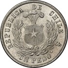 Chile Santiago Silver Condor Peso 1882 1 Ngc Ms 64 Km-142 1