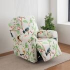 Printed Stretch Recliner Cover  Side Pockets  Home Decor Protection  Stylish
