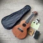 Mahogany 23  Concert Ukulele Starter Pack     With Bag  Tuner  Capo  Strap   Picks