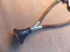 Antique Lynch Binaural Folding Stethoscope C  1880 With Wood Bell  Wood Earpeice