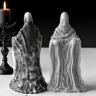 Ghost Skull Man Cylinder Candle   Resin Mold - Resin Casting Silicone Molds F   