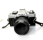 Minolta Xg-m Silver 35mm Slr Film Camera W  Md 50mm F 2 Lens