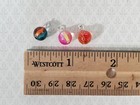 Dollhouse Christmas Ornaments Set Of 3 Tiny Swirly Colorful 1 12 Scale Miniature