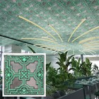 Artistic Ceiling Tiles  Decorative Pvc Panels  Pl16 Achaic Cyan 10pcs lot