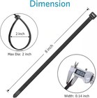 Zip Ties 8 Inch  100 Pack   40lbs Tensile Strength  Black Cable Ties