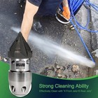 Zzhanff 3 8 Npt Sewer Jetter Nozzle For 2900 Psi  40 3 5 Inches  Silvery