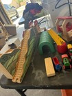 Huge Vintage Brio   Thomas Wooden Railway Mega Lot - Trains  Tracks  Crane
