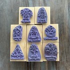 Vtg Stampin Up  Wood Rubber Stamps New used Lot Of 67 - 11 Sets - Occasion Theme