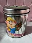Vintage Fanni s Gourmet Mud Pies Lil  Piggy Tin Coin Bank Advertising Pig Vtg
