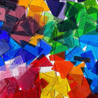 Colorful Stained Glass Scraps  Transparent Glass Mosaic Tiles For Crafts Bulk  I