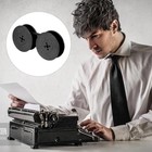 Universal Typewriter Ribbon Twin Spool Replacement Pack - Black Ink  2 Pcs 