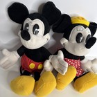 Vintage Mickey Minnie Mouse Plush Set Lot Disneyland Walt Disney World Doll 