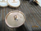 Lot Of Ten 22 Mm Designer Cc Button  White    Gold Tone Chanel 10 Buttons